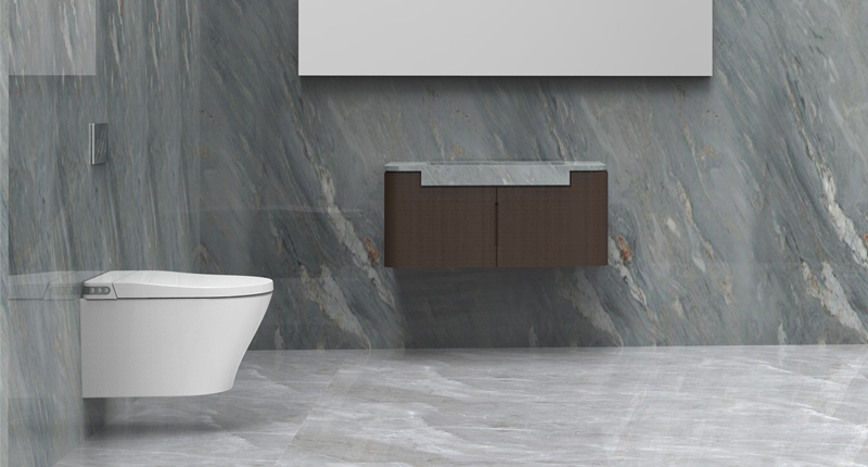 Oceanwell wall hung smart toilet with concealed cistern